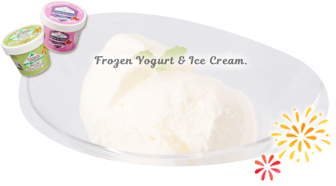 フローズンヨーグルト・アイスクリームのセット