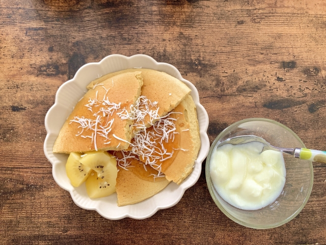 ヨーグルトとホットケーキミックスは相性GOOD！